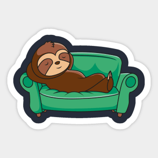 Sloth sleeping animal rest sleep cute relax nap Sticker